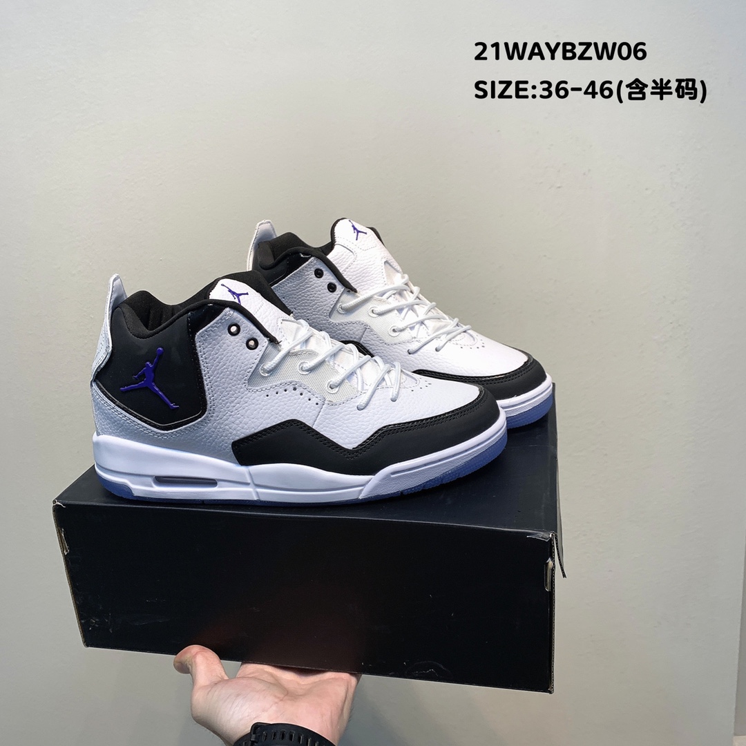 Air Jordan Courtside 23 White Black Blue Shoes - Click Image to Close